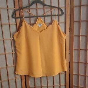 Mustard Yellow Gold Camisole Top